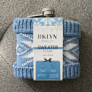 Blue Sweater Flask BNWT